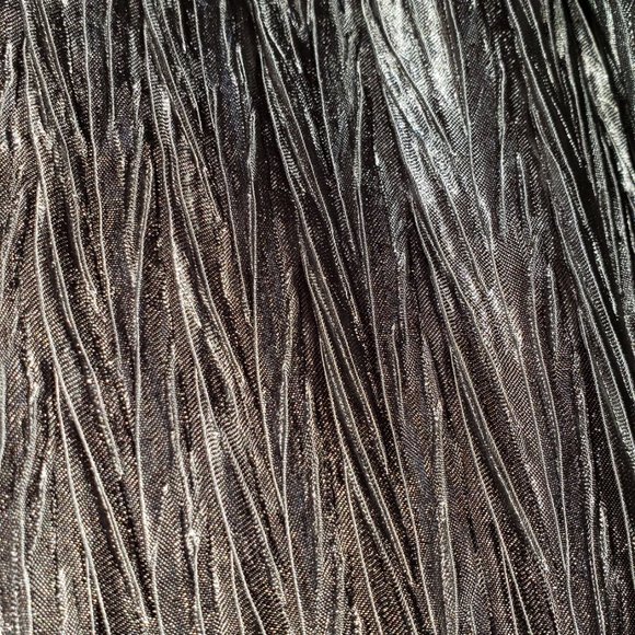 Chico’s Crinkle Shine Open Front Jacket, Long sleeved Shimmery, Size 1, NWT - Picture 5 of 9